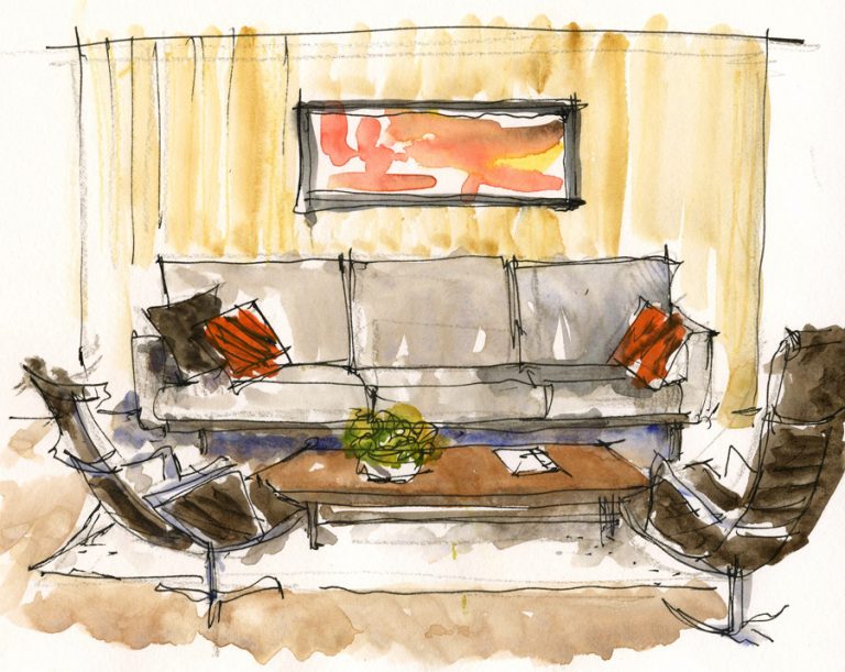 Architectural Watercolor Rendering