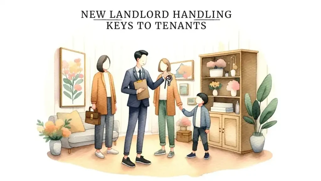 Becoming a first-time landlord and providing tips on handling keys to tenants.