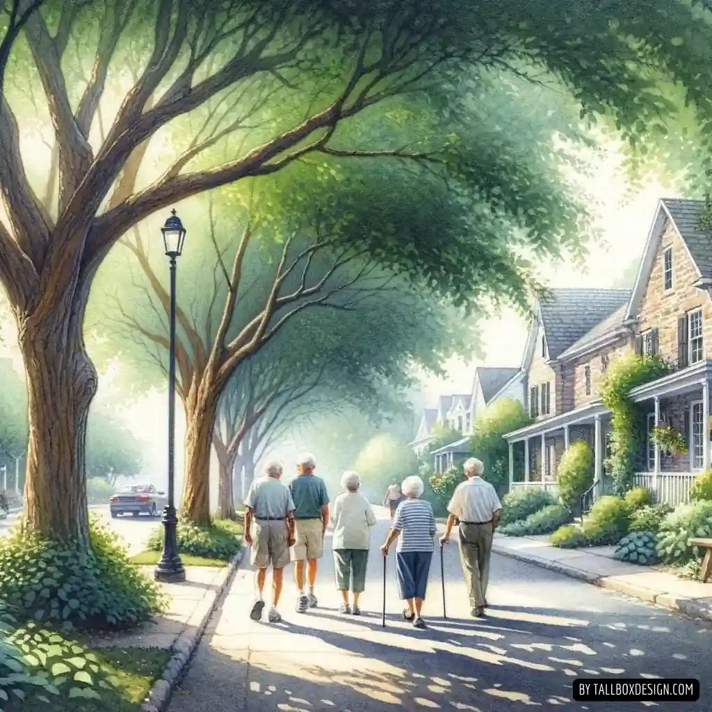 People strolling down a bustling street in Harrisburg, PA.