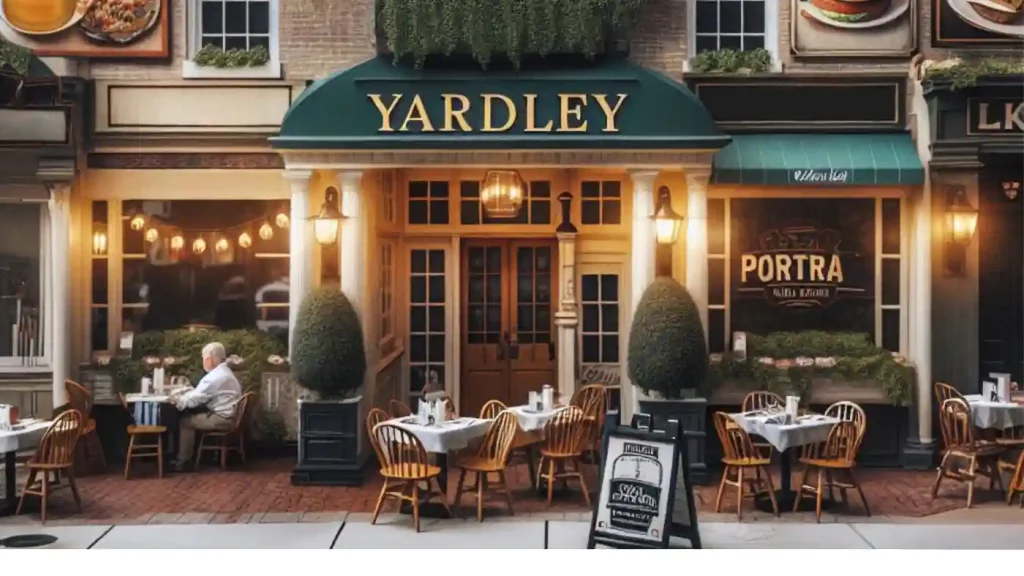 A restaurant in Yardley with a sign that says "Yardley.