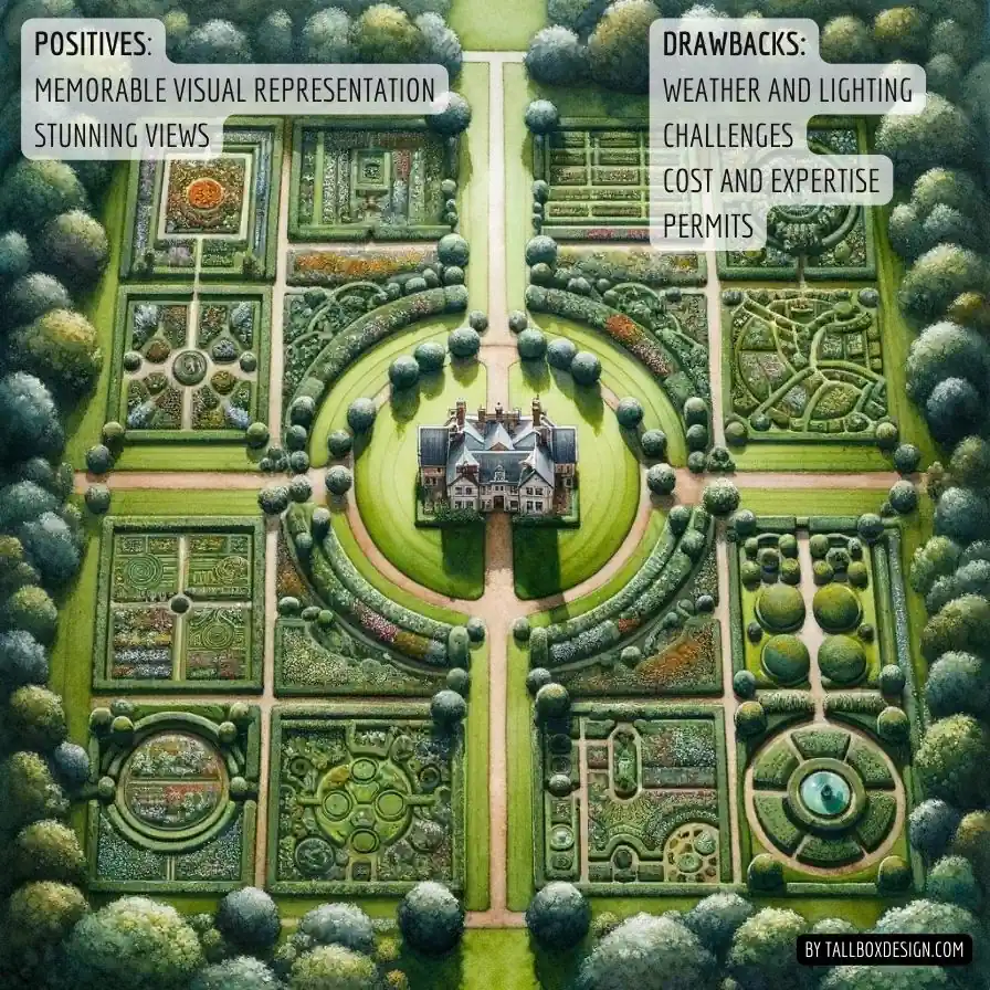 A first-time homebuyer's dream garden with a house and trees.