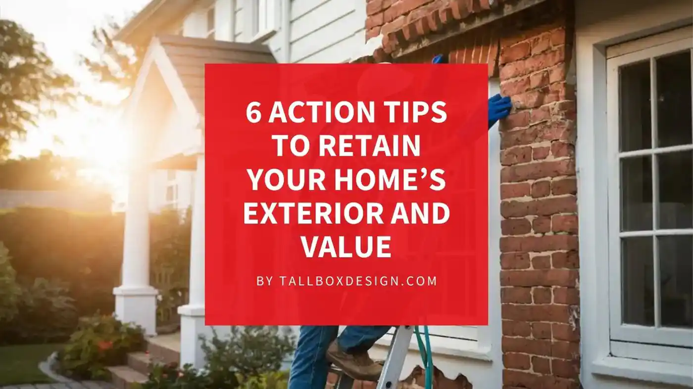 6 Action Tips to Retain Your Home's Exterior and Value.