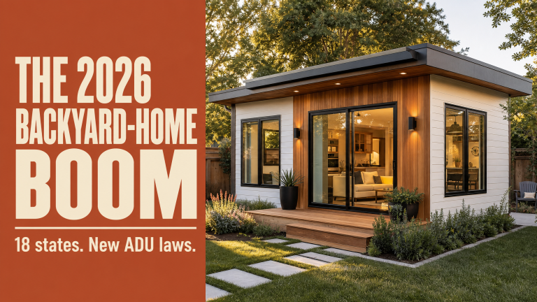 Read more about the article Backyard Homes in 2026: New ADU Laws and What One Costs to Build