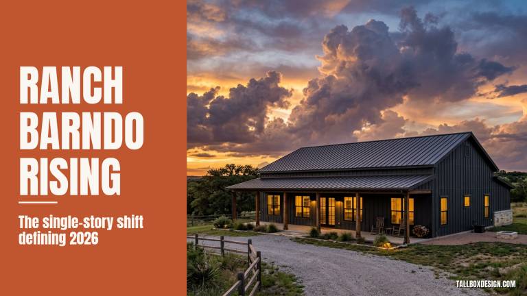 Read more about the article Barndominiums Go Single-Story: The Ranch Barndo Shift Defining 2026