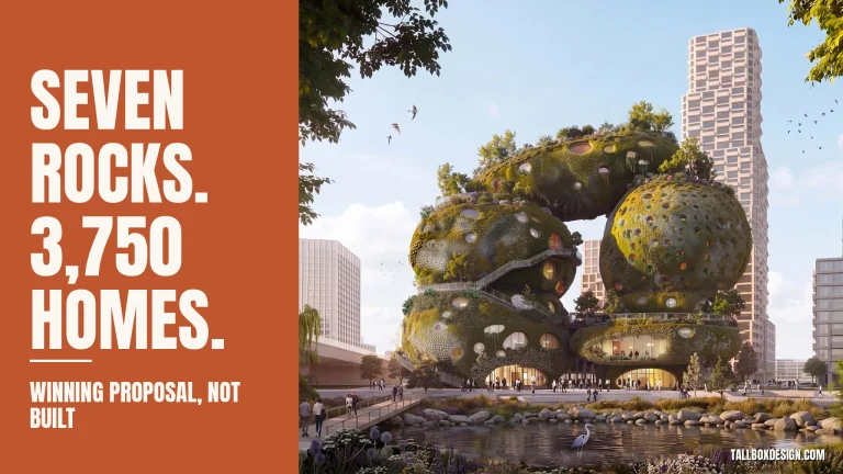 Read more about the article MVRDV wins Rotterdam’s Shift Embassy. A green “rock” landmark beside 3,750 planned homes.