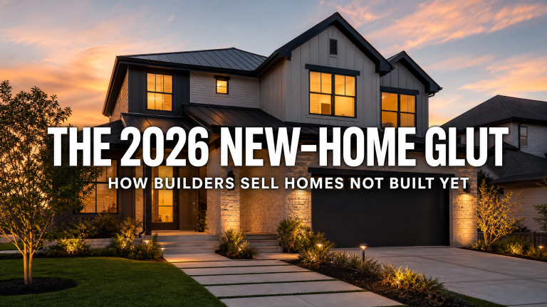 Read more about the article The 2026 New-Home Glut: Why Builders Are Selling Houses Before They’re Built