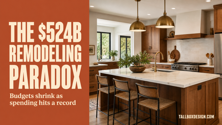 Read more about the article The 2026 Remodeling Paradox: Record $524B Spent as Budgets Shrink