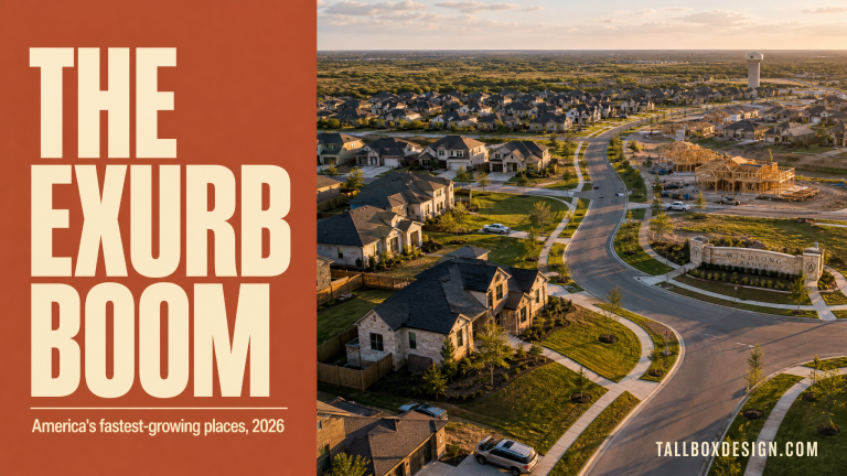 Read more about the article The Exurb Boom: America’s Fastest-Growing Places in 2026