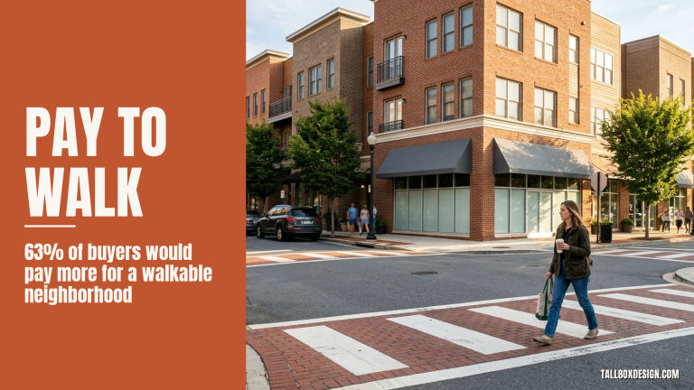 Read more about the article Walkable Neighborhood Premium: 63% of Buyers Would Pay More in 2026